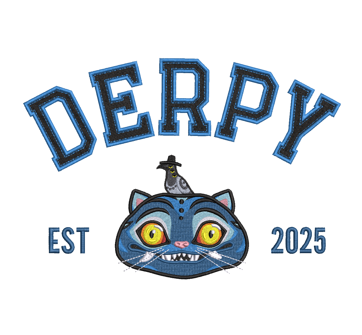 DERPY EMBROIDERY FILE DST JEF PES