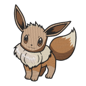 ANIME FANART EVEE EMBROIDERY FILE DST JEF PES