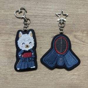 Llavero bordado en cuerina - Kendo Men
