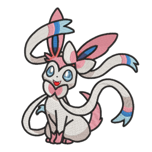 ANIME FANART SYLVEON EMBROIDERY FILE DST JEF PES