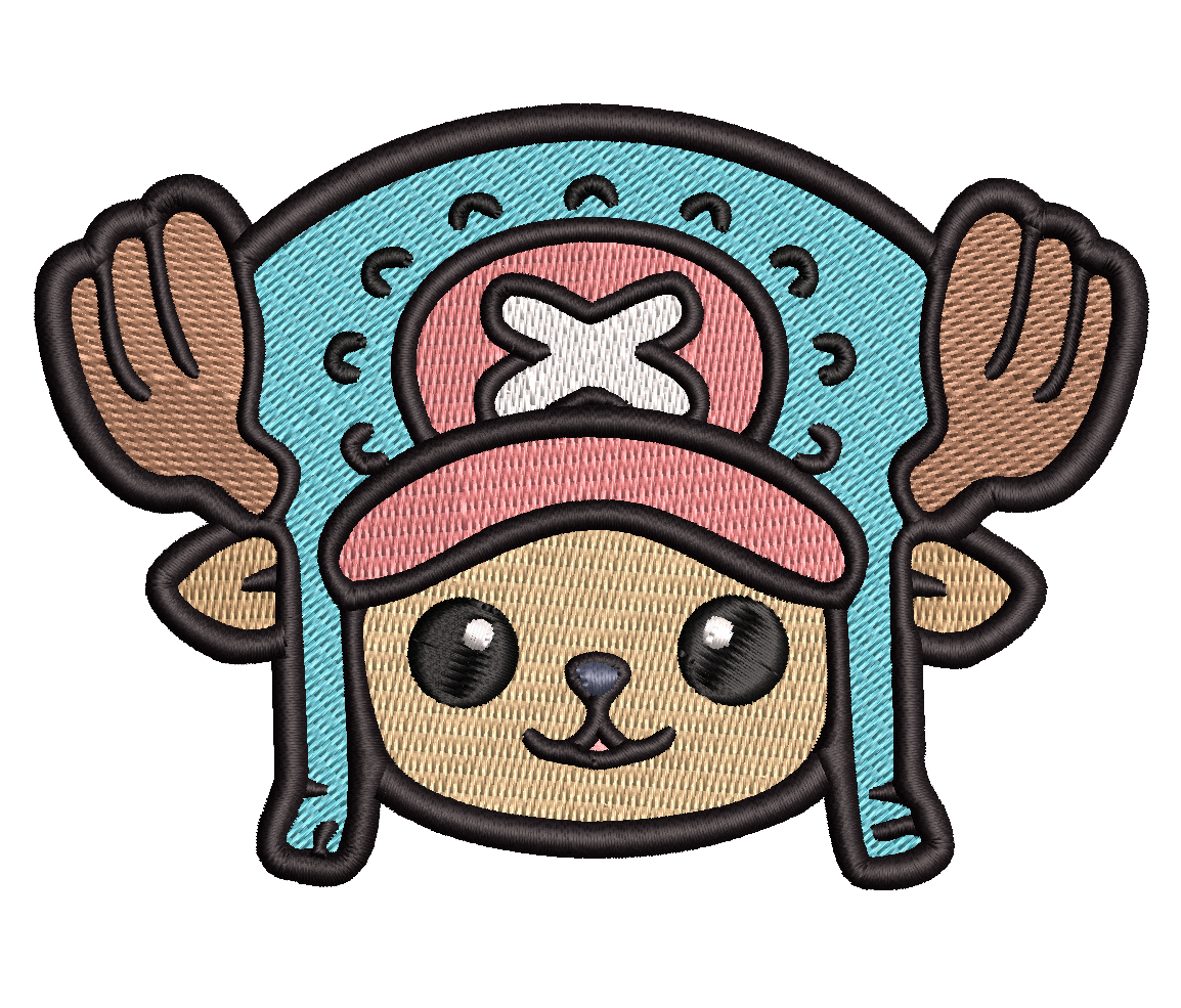 CHOPPER MINI - ONE PIECE - FREE EMBROIDERY FILE DST JEF PES
